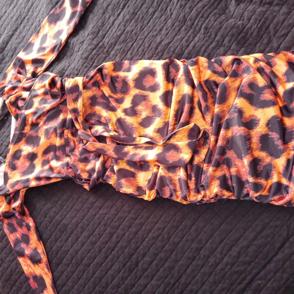 ChicMe Black and Red Floral Halter Dress - Picture 5 of 8
